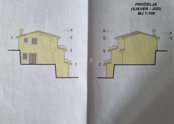 Matulji, građevinsko zemljište s potvrdom glavnog projekta