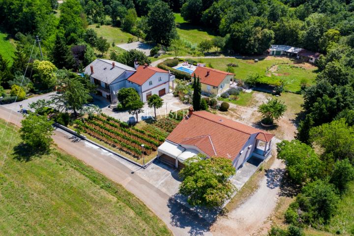 Istria, Žminj - family estate, 2 houses with swimming pools and 1 office space