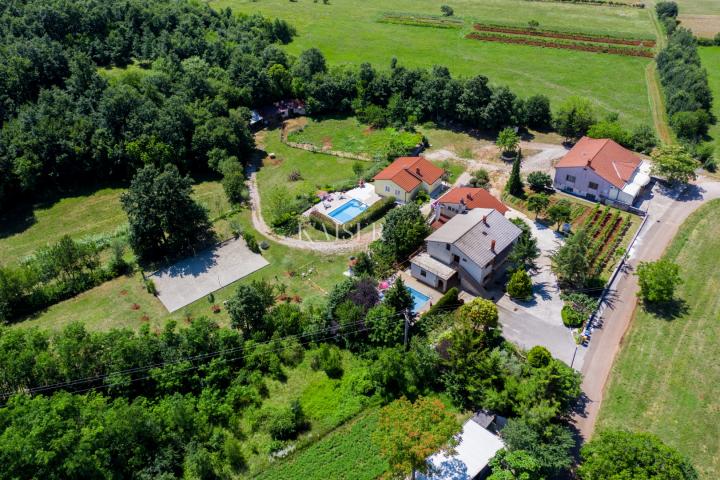 Istria, Žminj - family estate, 2 houses with swimming pools and 1 office space