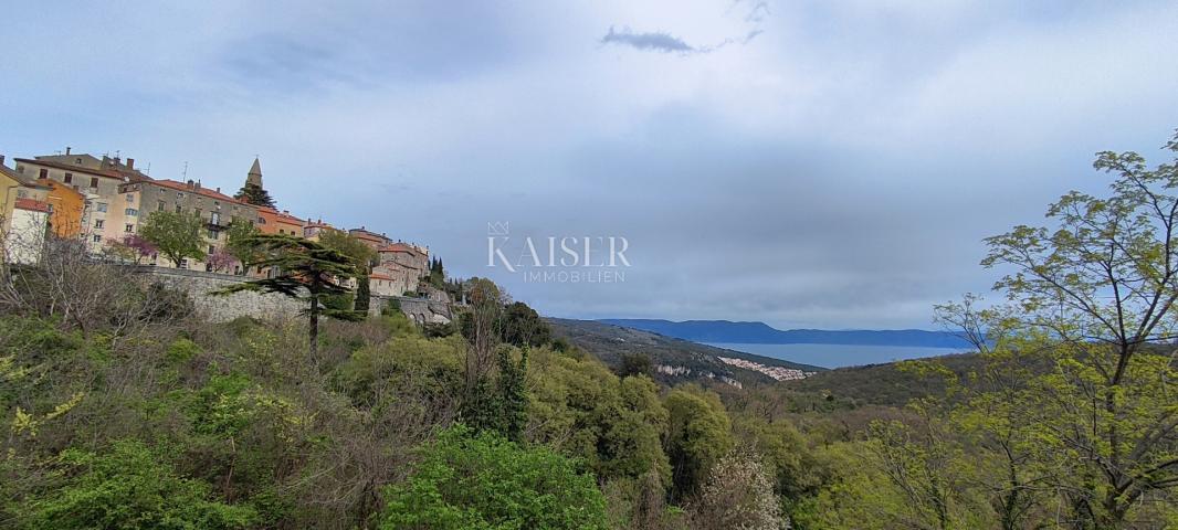 Labin, Zentrum - Wohnung mit Meerblick, 35 m2