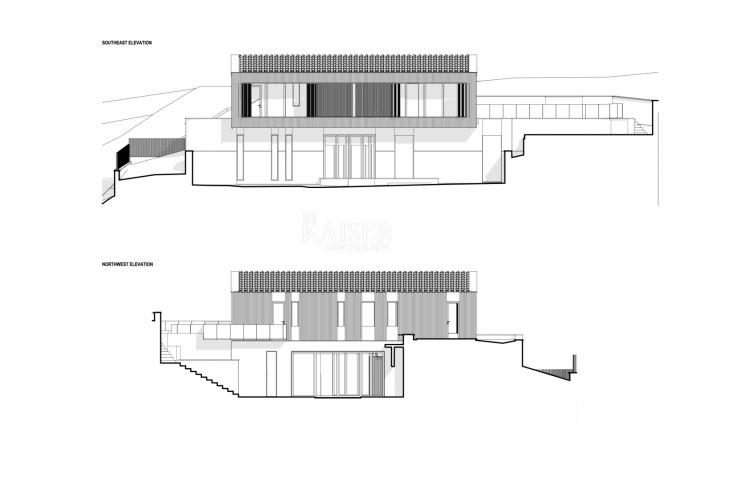 Rabac - građevinsko zemljište s idejnim projektom, 435 m2