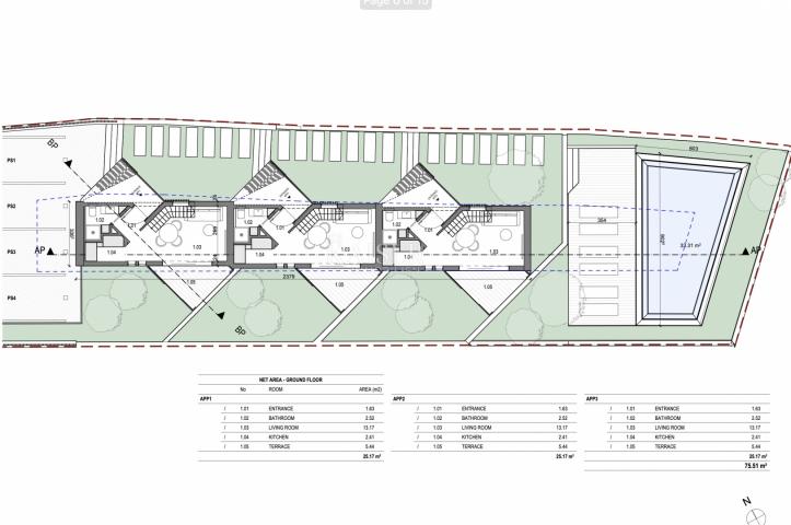 Rabac - Baugrundstück mit Meerblick, 500 m2