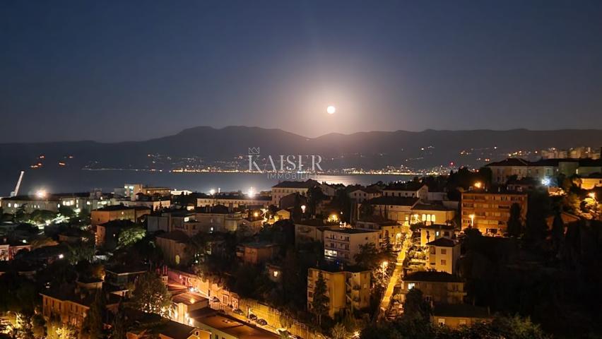 Rijeka, Belveder - Floor of a historic villa with a balcony and a beautiful view