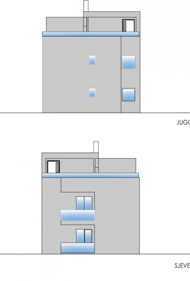 Apartman novogradnja, južna strana (voda i kanalizacija)