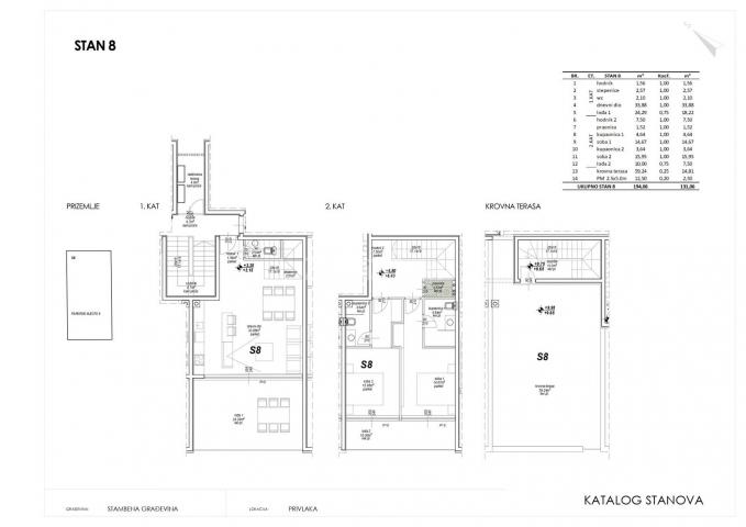 LUKSUZNA APARTMANSKA ZGRADA - DRUGI RED OD MORA - POGLED NA MORE