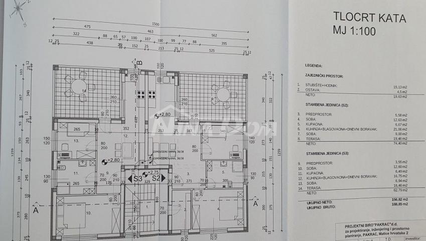 Zemljište južna strana Vira 570 m2, s građevinskom dozvolom. 