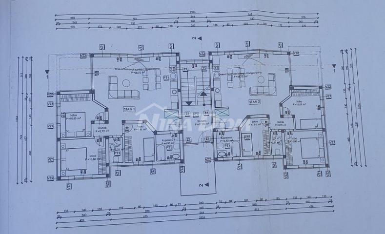 Apartman s tri spavaće sobe, prizemlje 