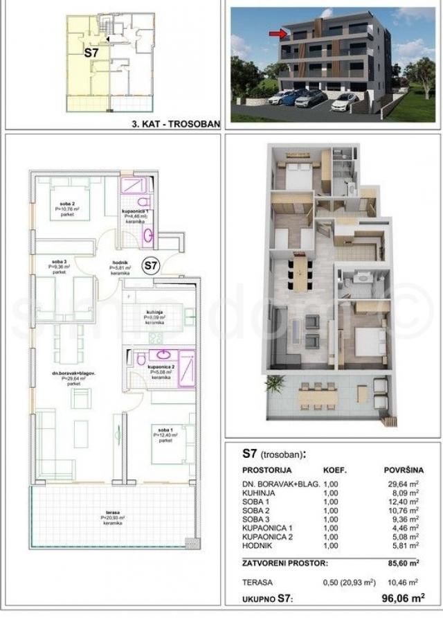 Fantastičan penthouse 150m od plaže, Makarska