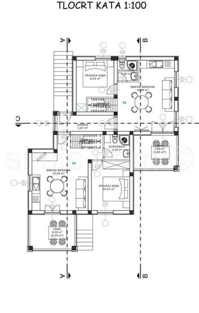 Predivni dvoetažni apartmani s pogledom na more, Murter