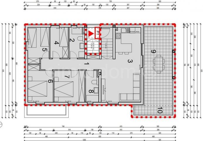 Penthouse apartman u novogradnji blizu mora, Grebaštica