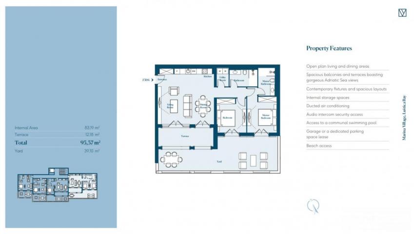 Lustica Bay residence Jasmin - učešće 10%