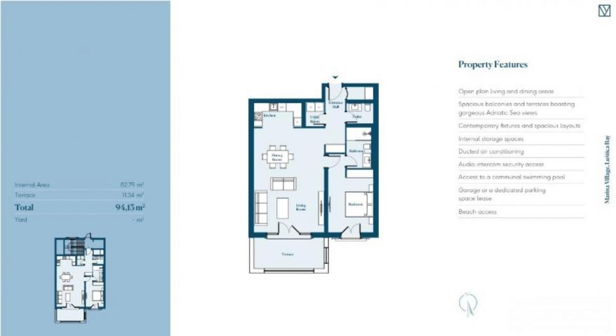 IRIS Lustica Bay - stan 94 m2. Gotov - ljeto 2024