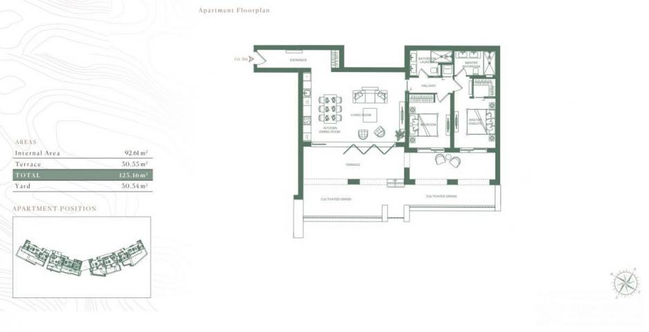 Lustica Bay -- luksuzan stan s pogledom na more i dvoristem - Golf Residences