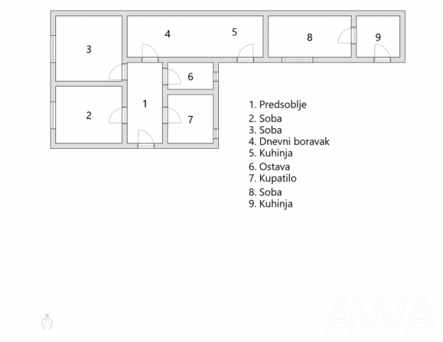 Gakovo. Uknjižena, legalizovana, 145m2, plac 8ar