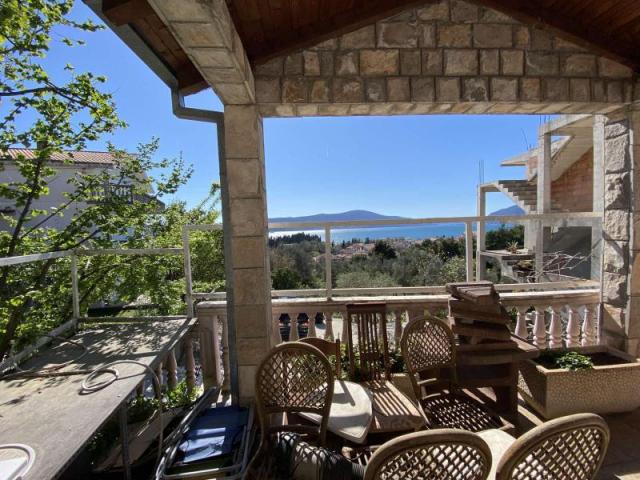 A house with a view of the sea in Tivat is for sale