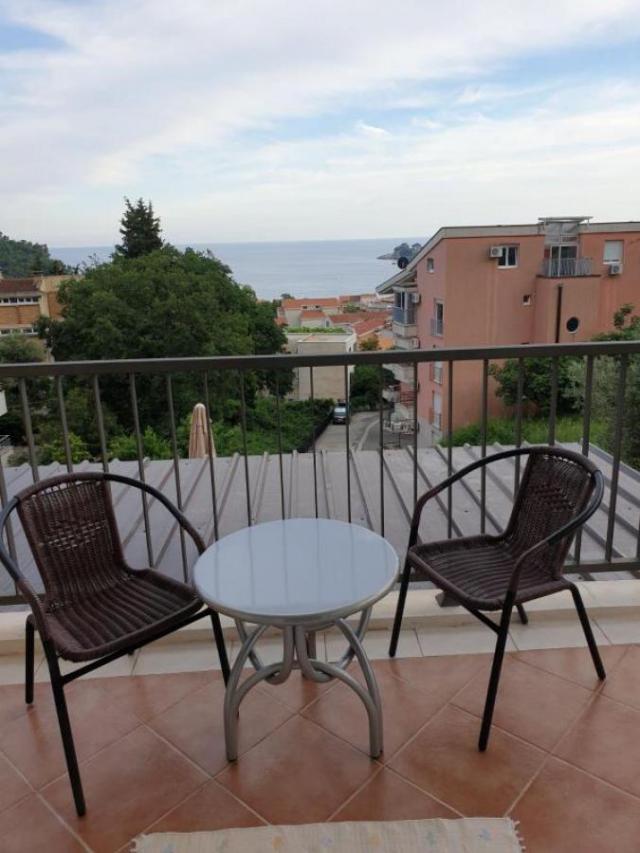 Sale of spacious apartment 83m2 with sea view, Budva, Petrovac