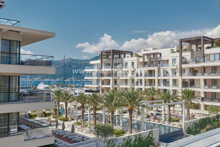 Brand new luxury two bedroom apartment with direct sea view in Porto Montenegro