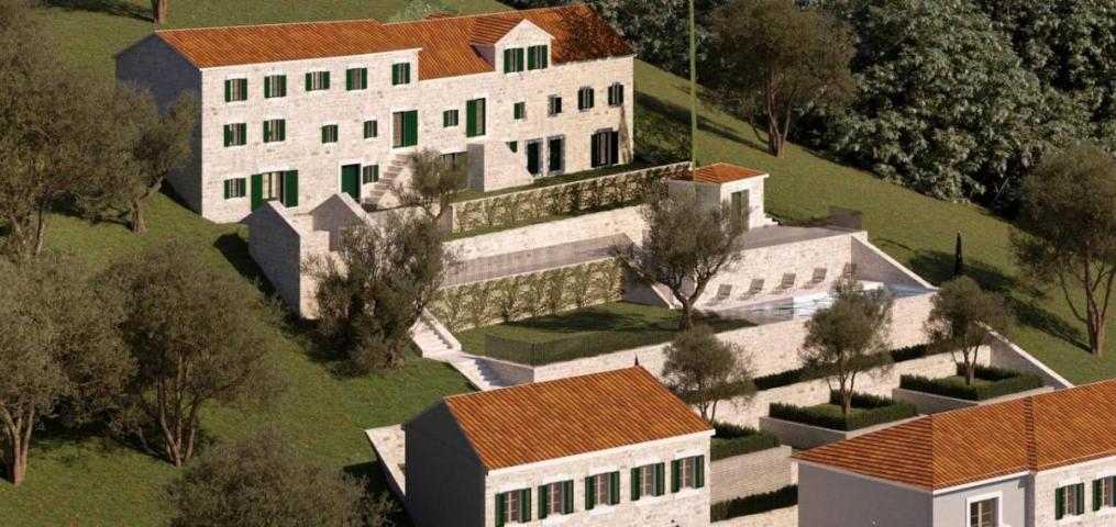 Project for 4 villas with building permits, Tivat