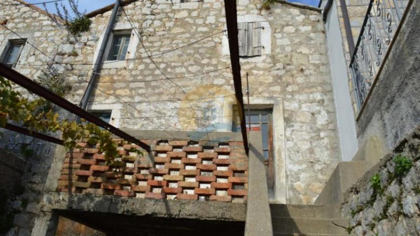 Ruin and plot with sea view in Reževići, Budva - Montenegro. 