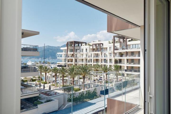 Brand new luxury two bedroom apartment with direct sea view in Porto Montenegro