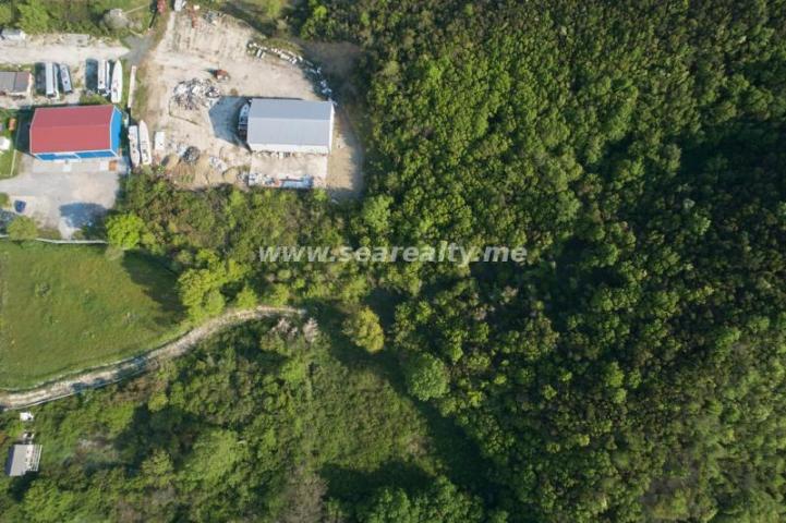 Urbanized plot next to the highway Tivat Kotor Budva