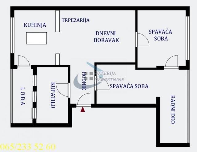 Savski Venac, Dedinje - Boška Petrovića 58m2