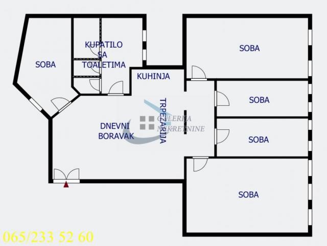 Savski venac, Ekonomski fakultet - Karađorđeva 101m2