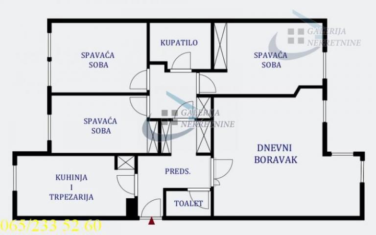 Vračar, Kalenić - Kursulina 85m2