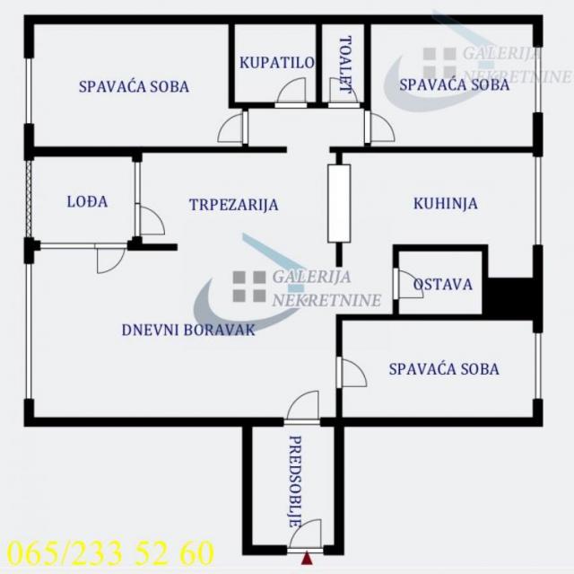 Voždovac, Banjica - Bulevar oslobođenja 81m2