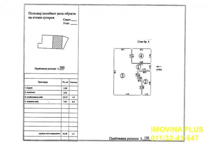 Vidikovačka padina - Katarine Holecev, 42m2