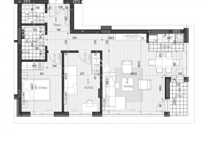 Trosoban stan, 63m2, PDV