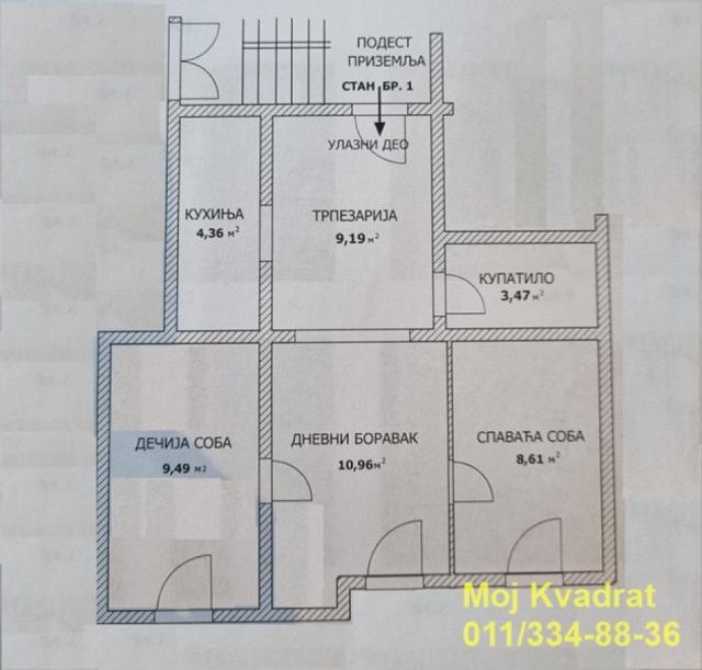 Voždovac, Lekino brdo - Gospodara Vučića, 46m2