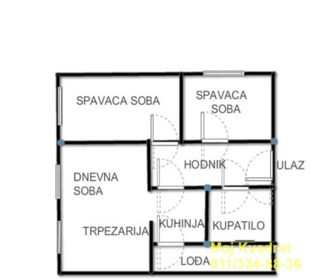 Palilula, Ćalije - Dragoslava Srejovića, 75m2