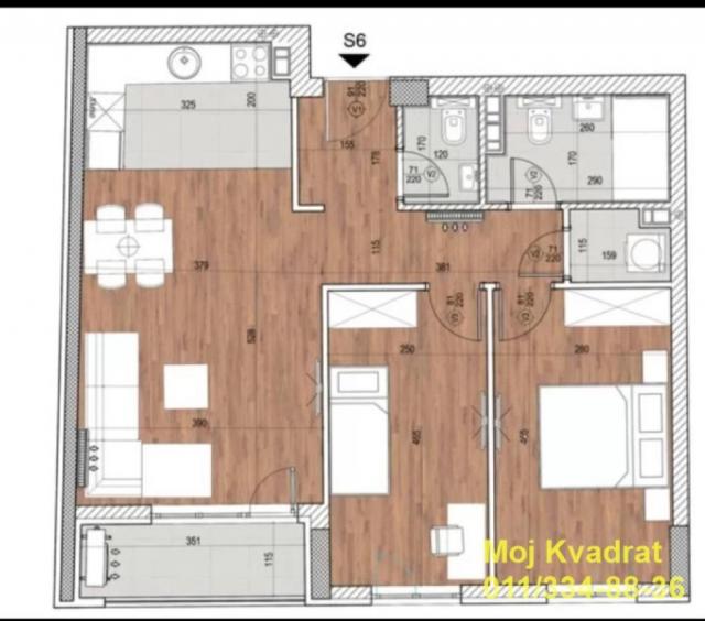 Novi Beograd, Blok 60 - Tošin bunar, 68m2