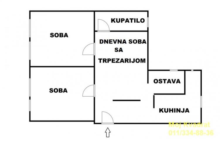 Savski venac, Slavija - Nemanjina, 95m2