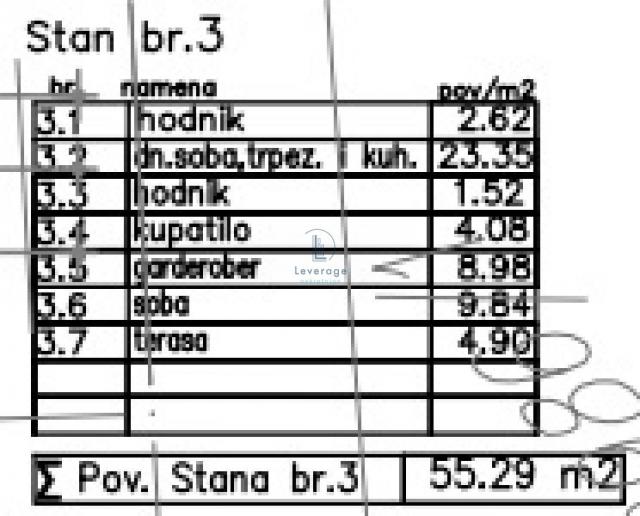 Novogradnja, Autokomanda, 55 m2, cena bez pdv