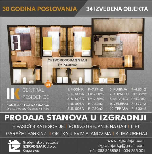 Central Residence - Ilije Kolovića 29 i 31