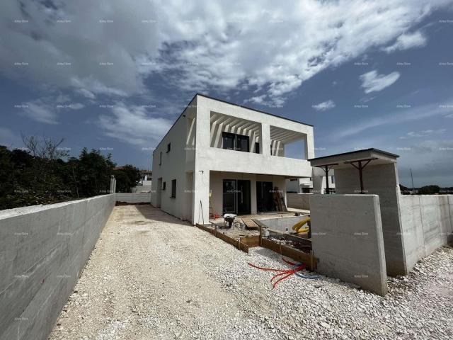 Haus Neubauprojekt in Medulin. Einfamilienhaus mit Pool und Meerblick.