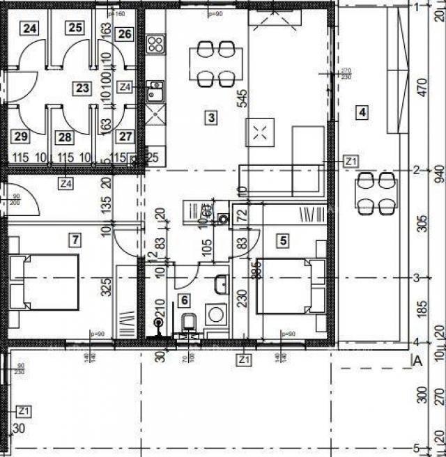 Wohnung Zweizimmerwohnung  A  im Erdgeschoss mit Garten