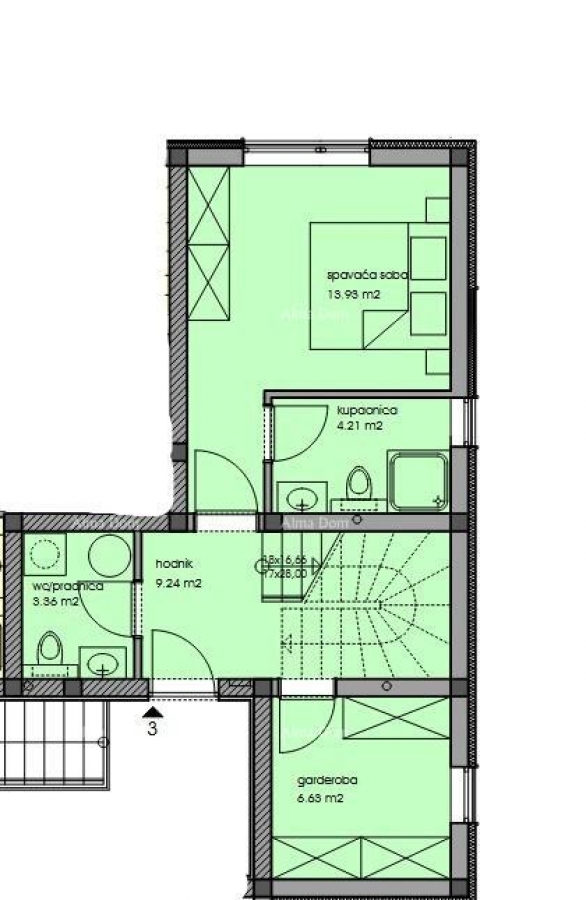 Wohnung Luxuriöse zweistöckige Wohnung mit Meerblick