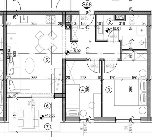 Wohnung Neubauprojekt in Pula! Modernes Apartmenthaus in der Nähe des Stadtzentrums.