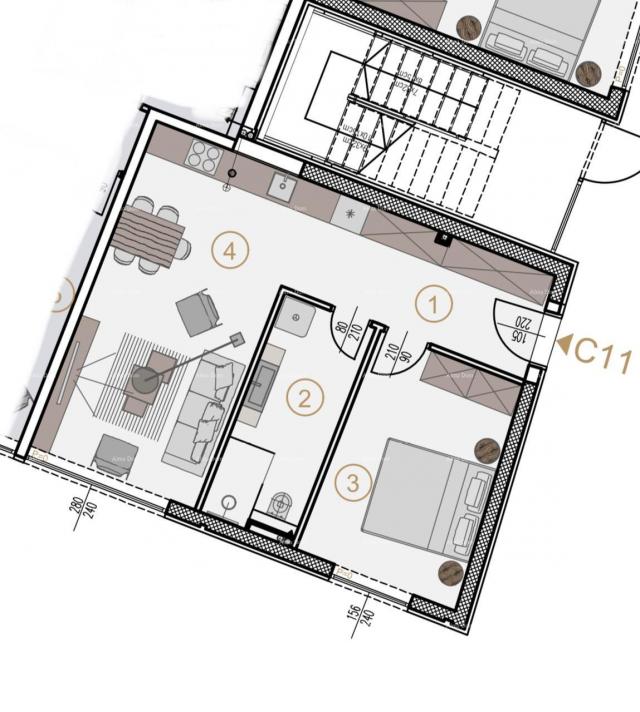 Wohnung Verkauf von Wohnungen in einem neuen Gewerbe - und Wohnprojekt, Poreč