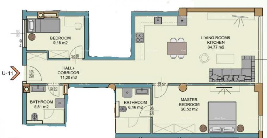 Wohnung Pula! Wohnung im Stadtzentrum!