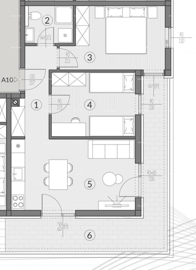 Wohnung Wohnungen zum Verkauf in einem neuen modernen Projekt, Pula, A10