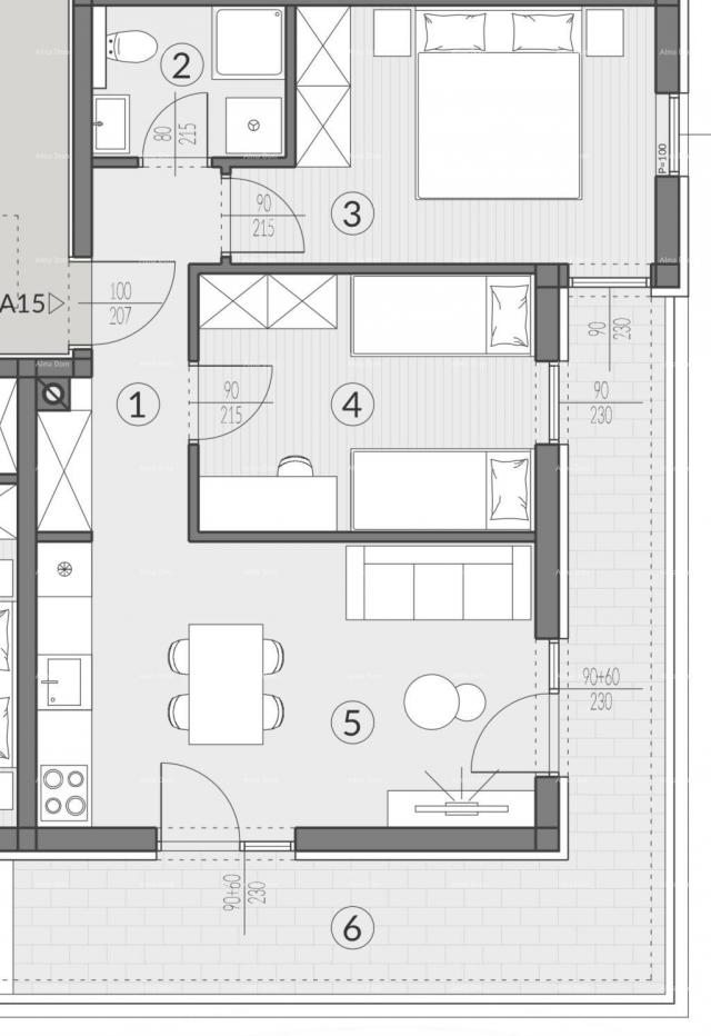 Wohnung Wohnungen zum Verkauf in einem neuen modernen Projekt, Pula, A15