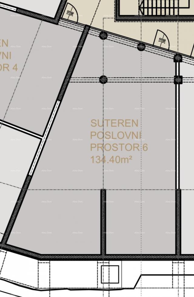 Geschäftsraum Verkauf von Büroflächen in einem neuen Geschäfts- und Wohnprojekt, Poreč