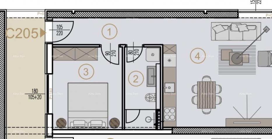 Stan Prodaja stanova u novom poslovno - stambenom projektu, Poreč