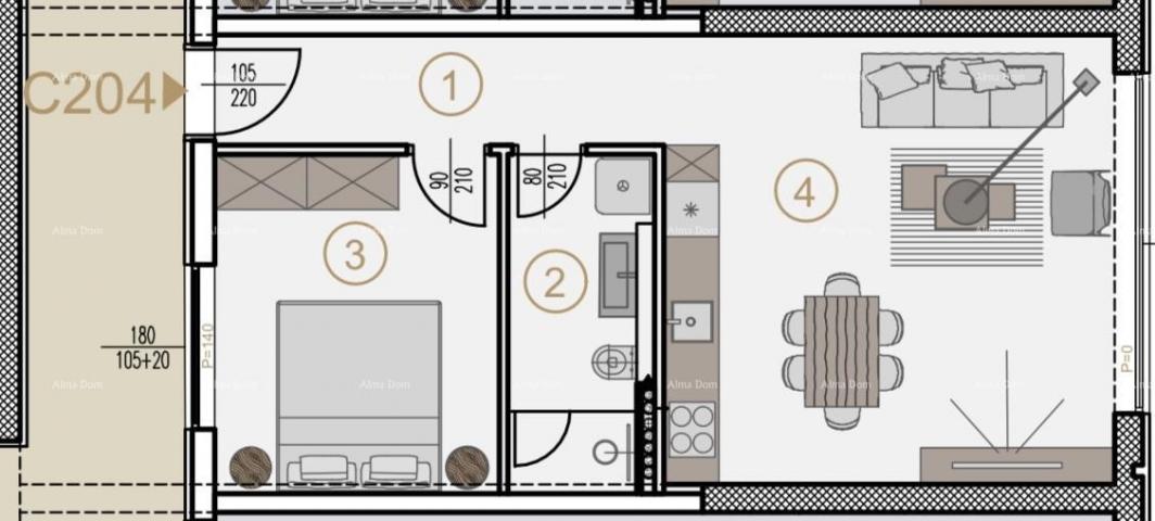 Wohnung Wohnungen zum Verkauf in einem neuen Gewerbe- und Wohnprojekt, Poreč