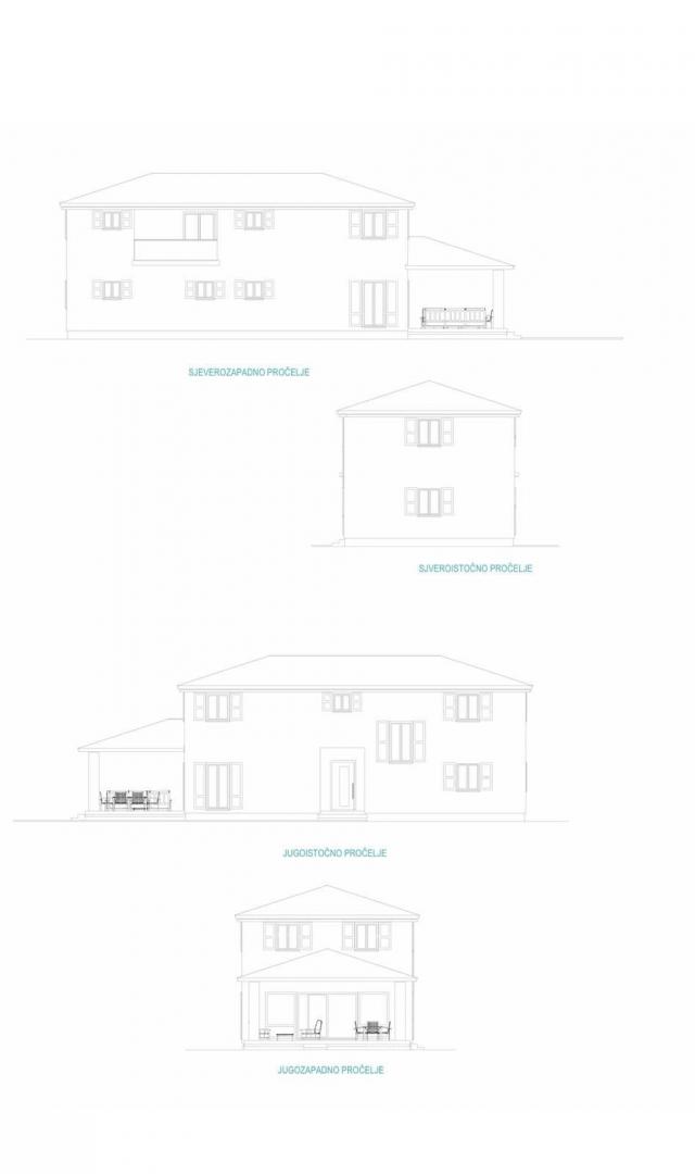 Bauland In der Nähe von Barban! Grundstück mit Projekt für ein Haus!