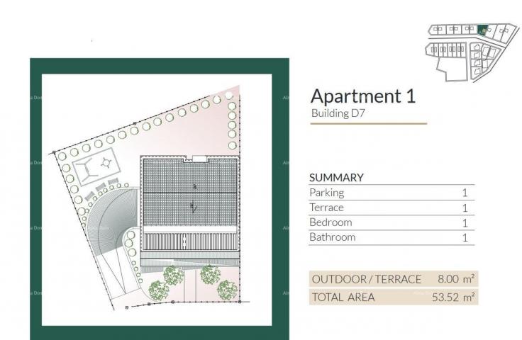 Stan Prodaja modernih apartmana u predivnom stambenom naselju, Umag A1-D7